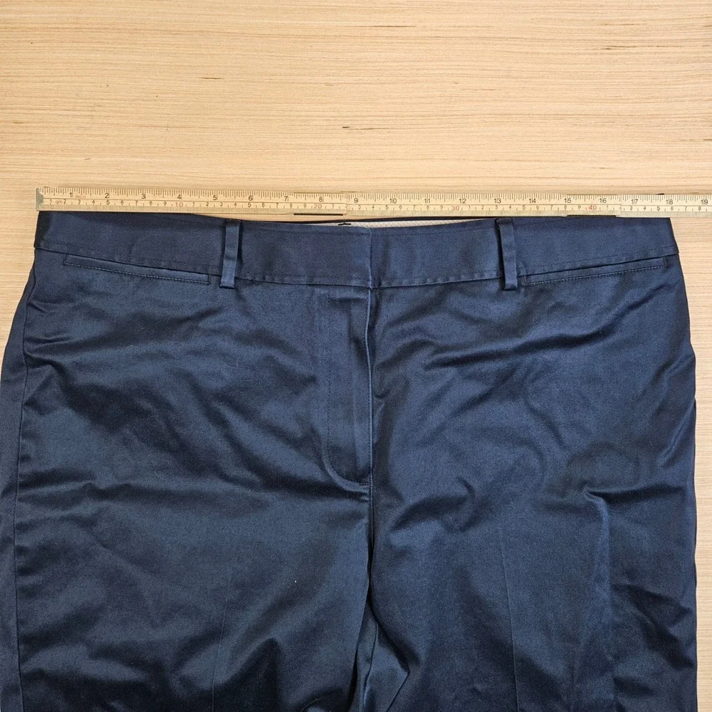 Orvis Chino Pants Women 16 Blue‎ Cotton Blend Stretch Straight Leg Workwear